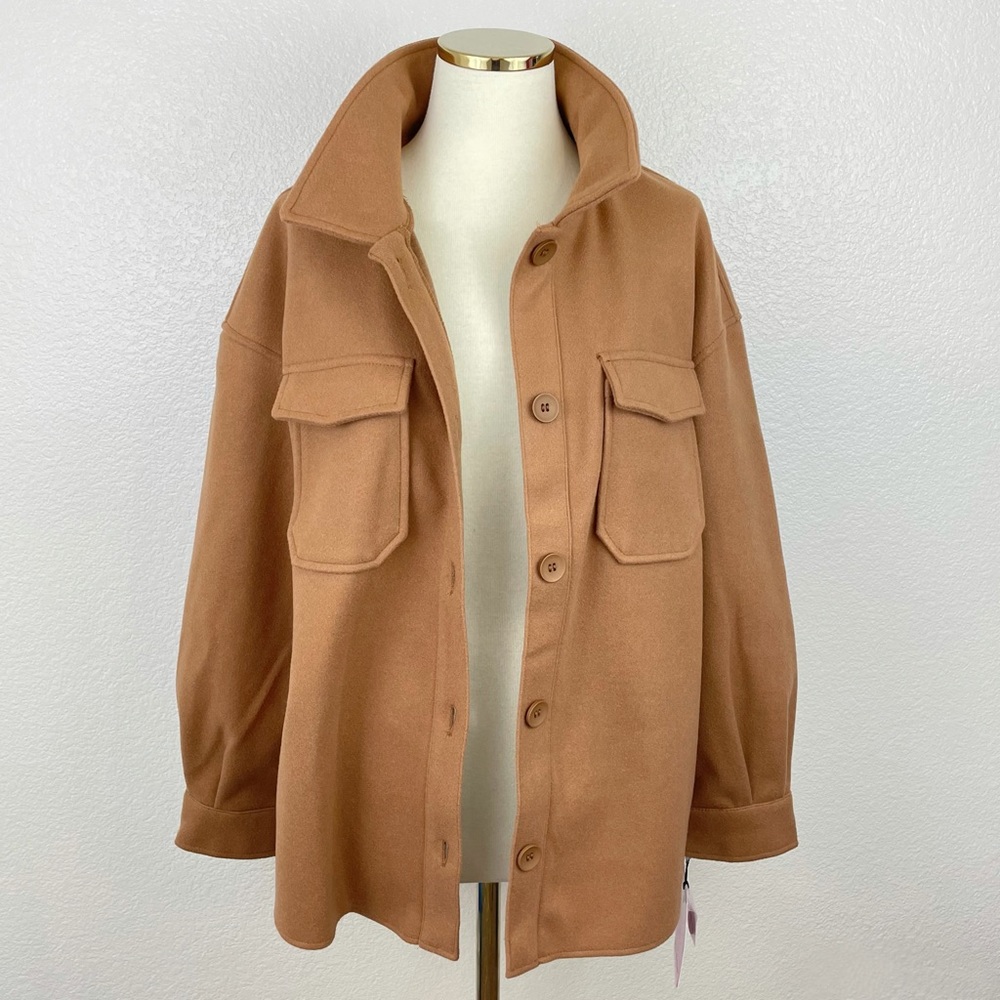 NWT • Avec Les Filles Shacket Shirt Jacket - Picture 2 of 8